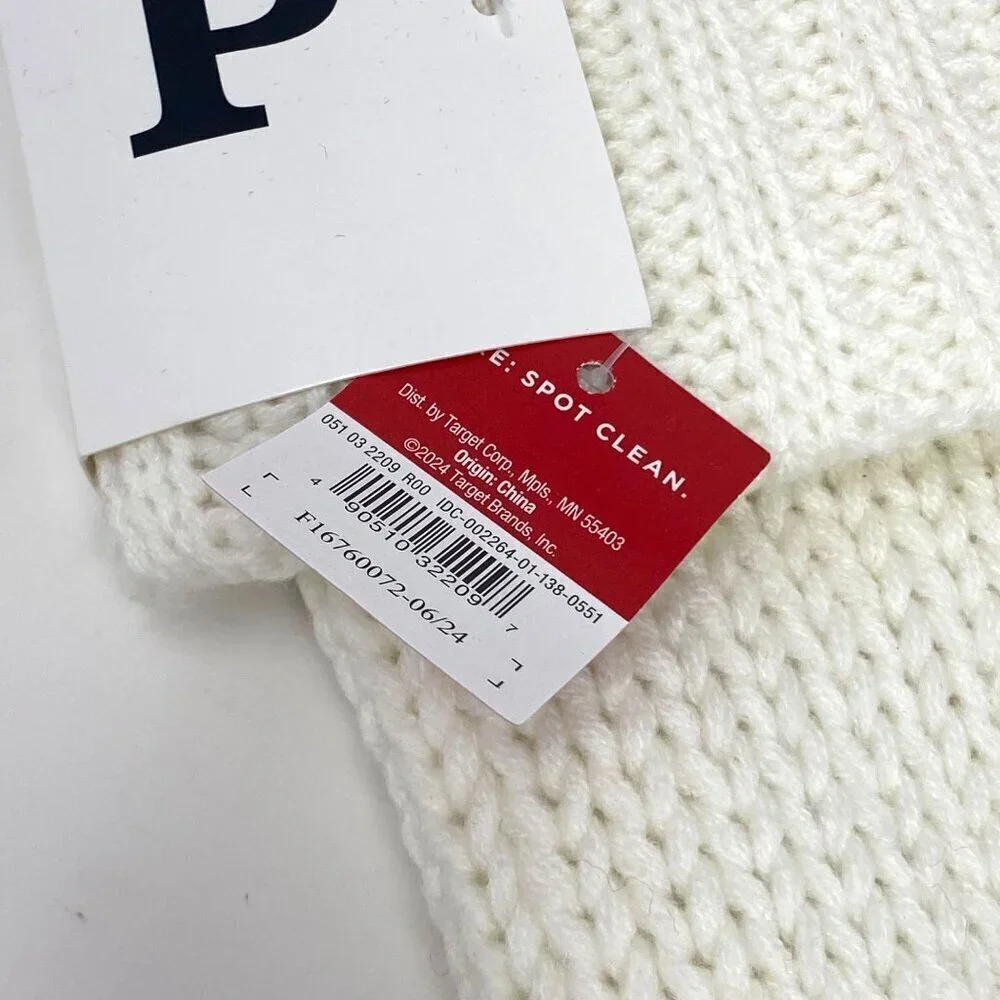 Target Wondershop Knit Monogram Christmas Stocking White Red Wondershop™ 20